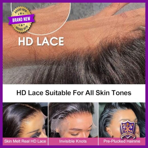 26 Inch Full Lace Frontal Wig Human Hair Body Wave Glueless Pre Plucked main image 6
